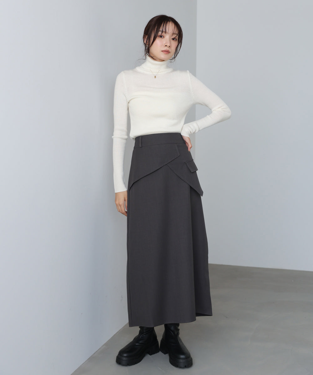 レイヤードデザインIラインスカート