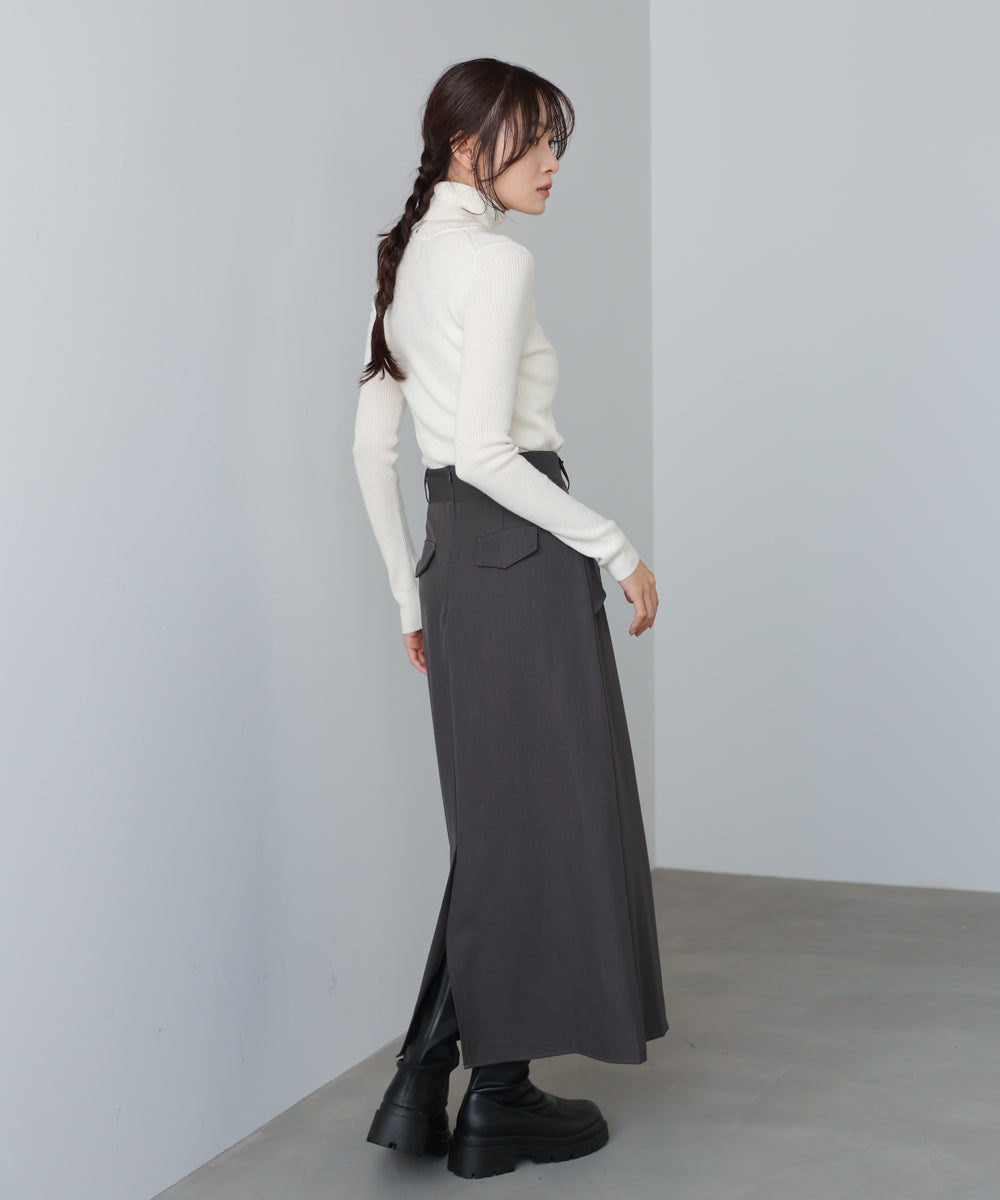 レイヤードデザインIラインスカート