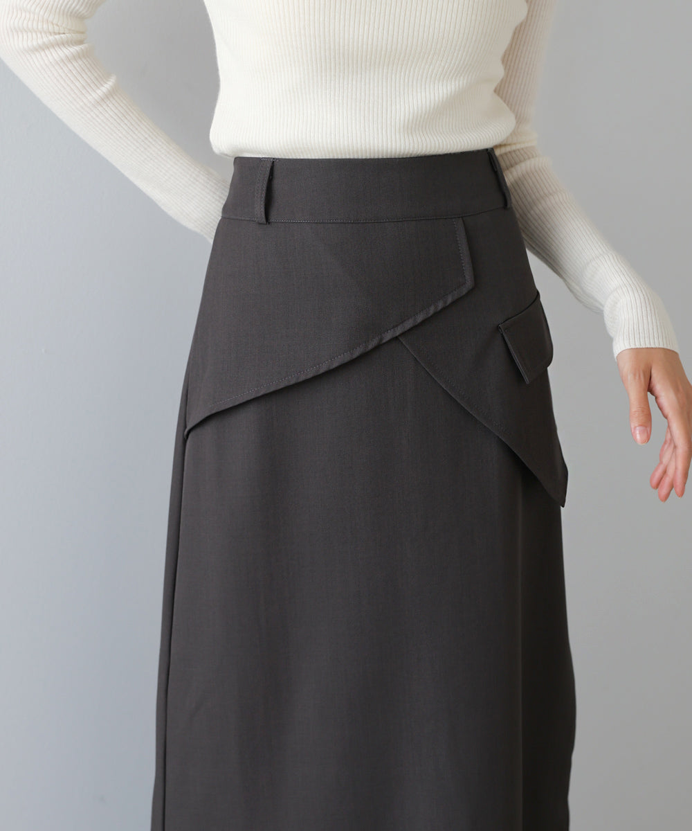 レイヤードデザインIラインスカート