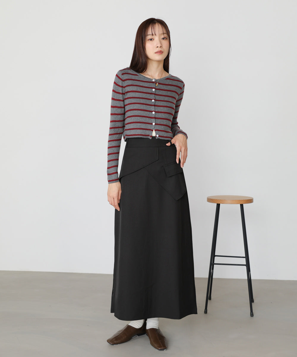 レイヤードデザインIラインスカート