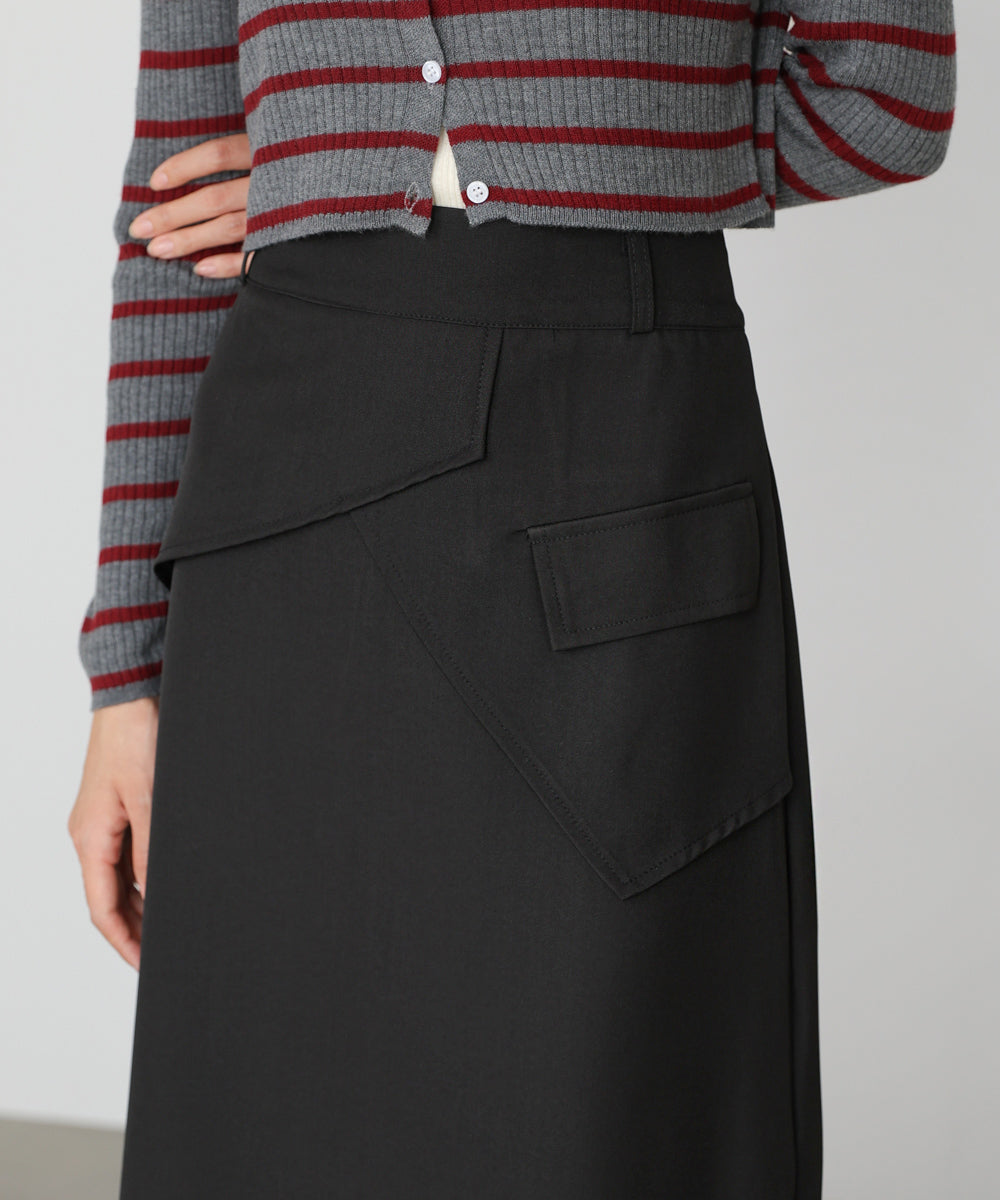 レイヤードデザインIラインスカート