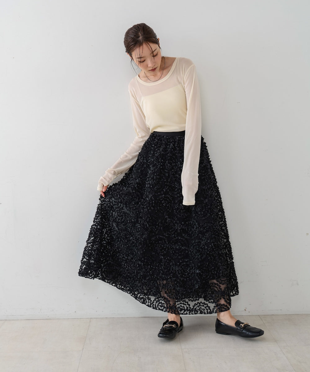 サークルレーススカート