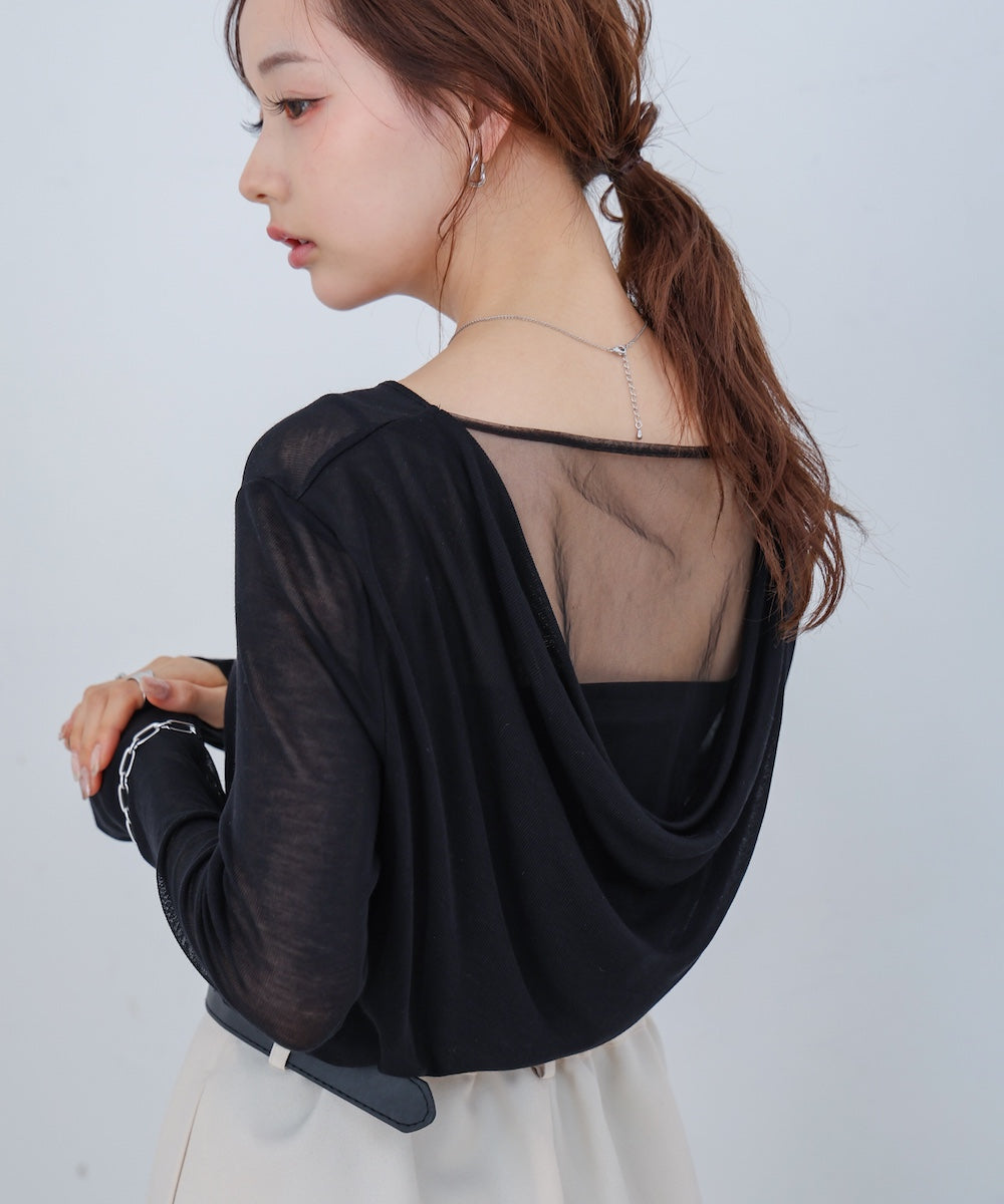 バックドレープデザイントップス