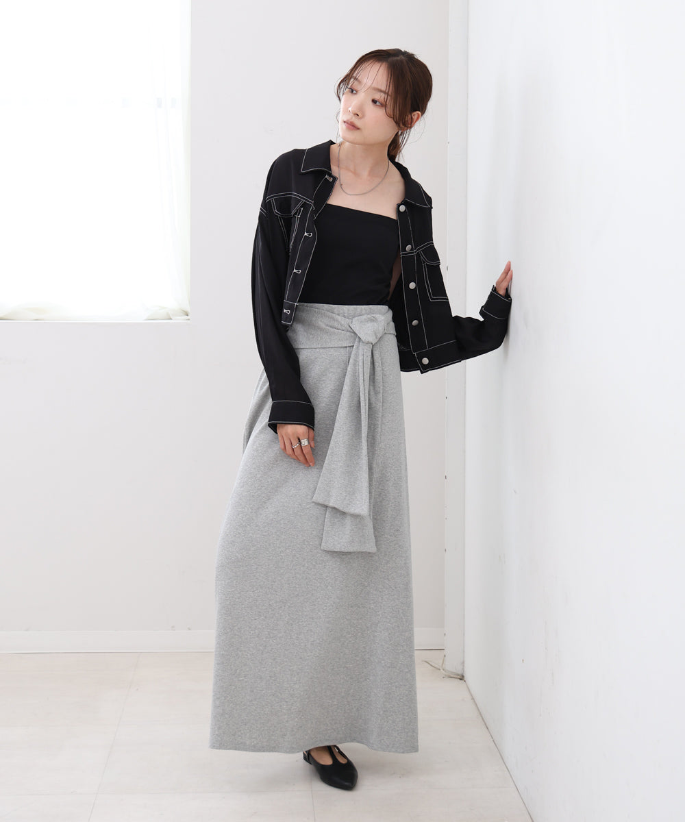 レイヤードデザイン スウェットスカート