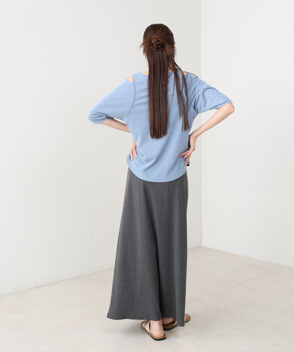 レイヤードデザイン スウェットスカート
