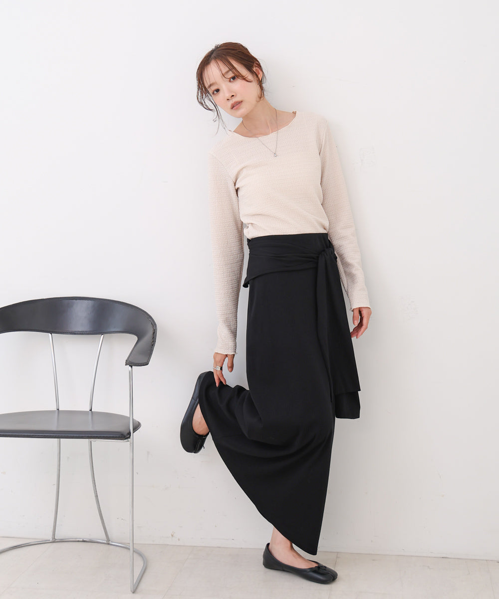 レイヤードデザイン スウェットスカート