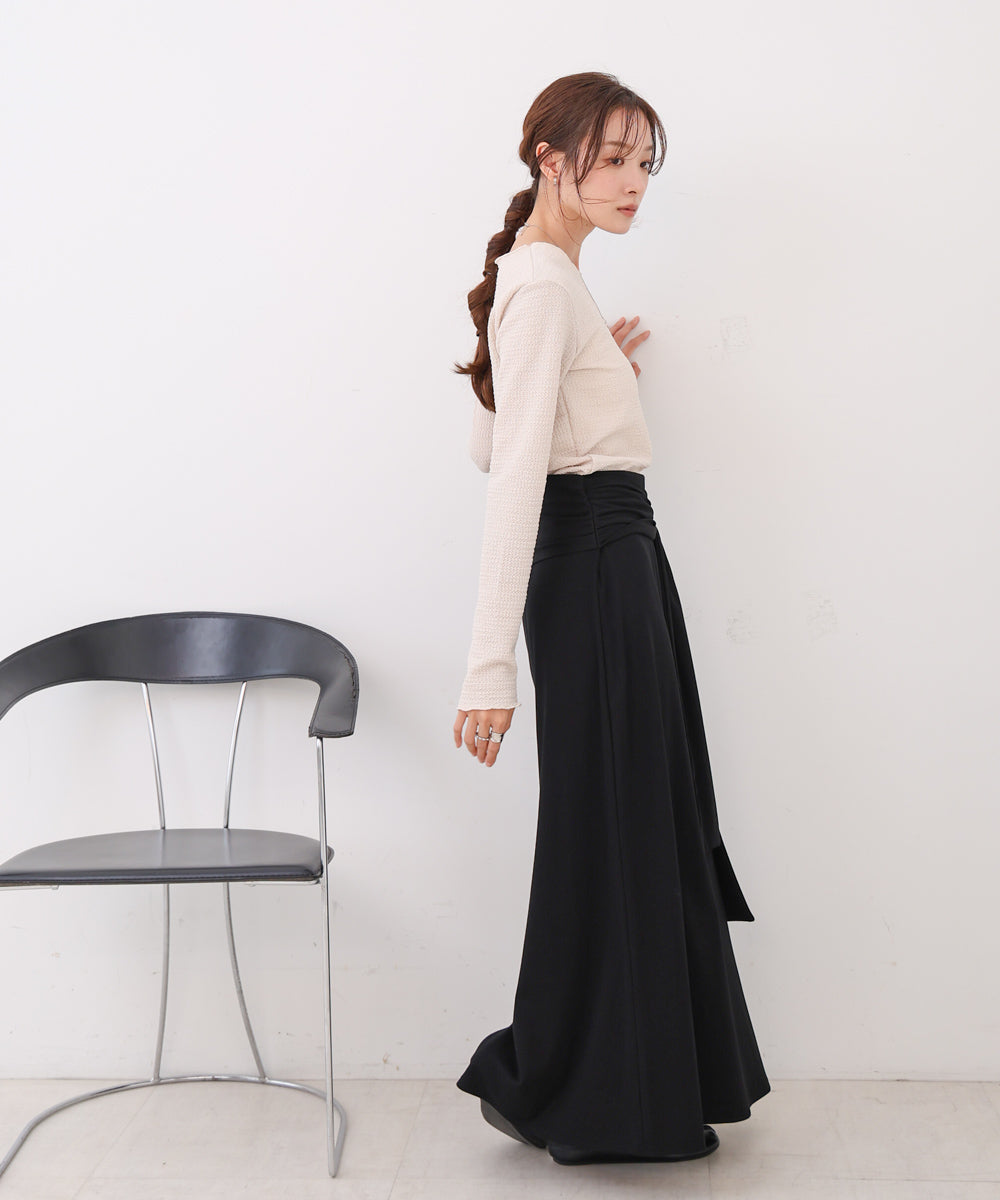 レイヤードデザイン スウェットスカート