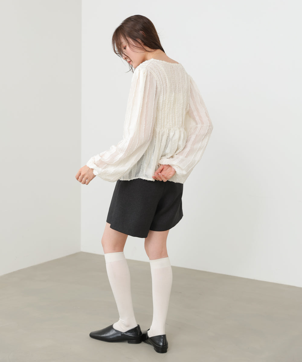 フロントねじりシャギーブラウス【入卒にもおすすめ】