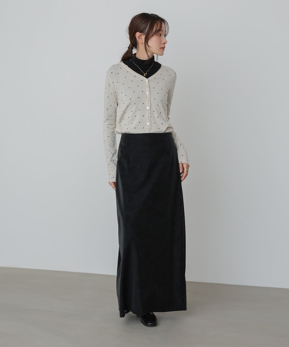 フェイクスエードスカート