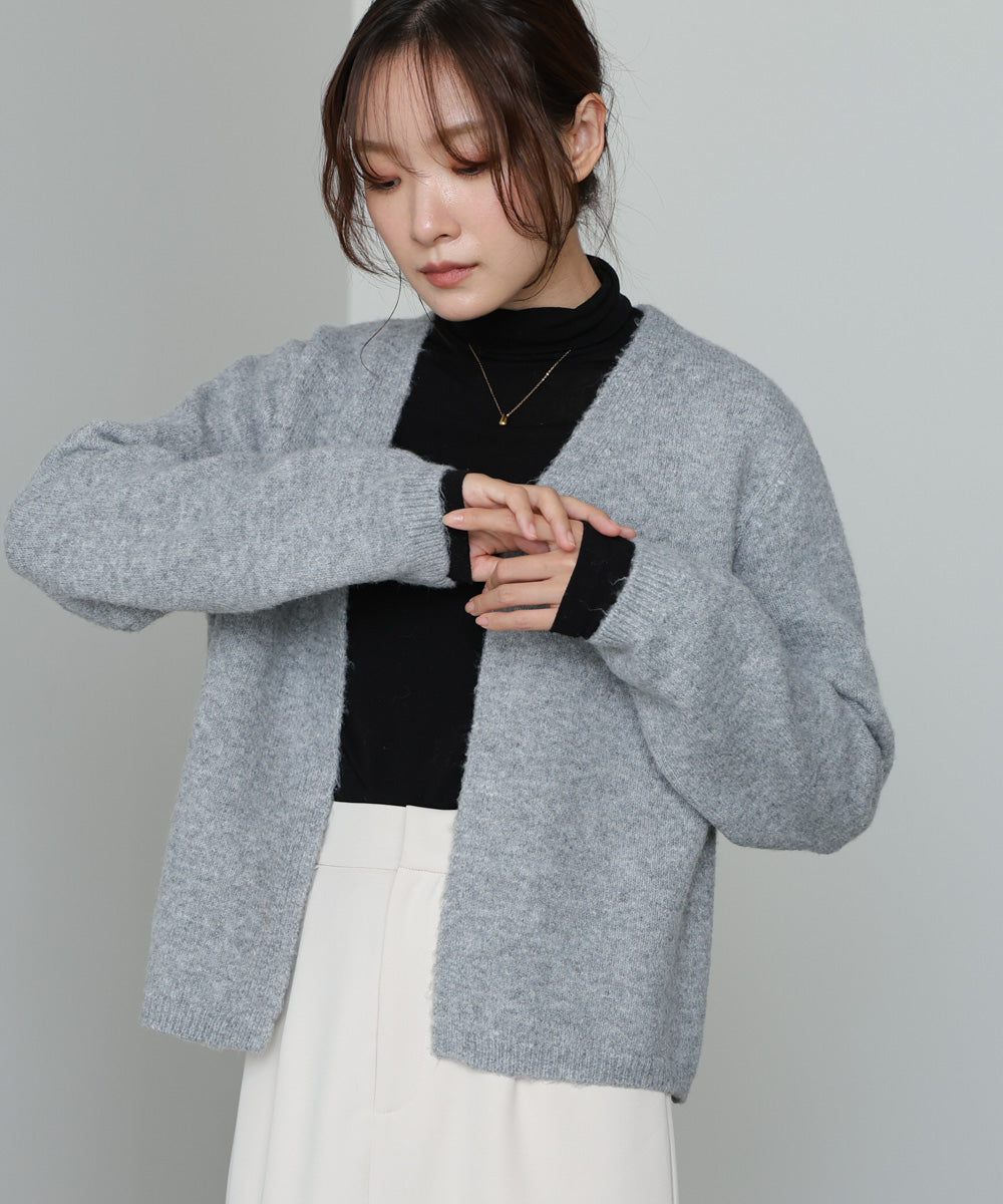 ニットレースキャミ+ニットカーディガンSET