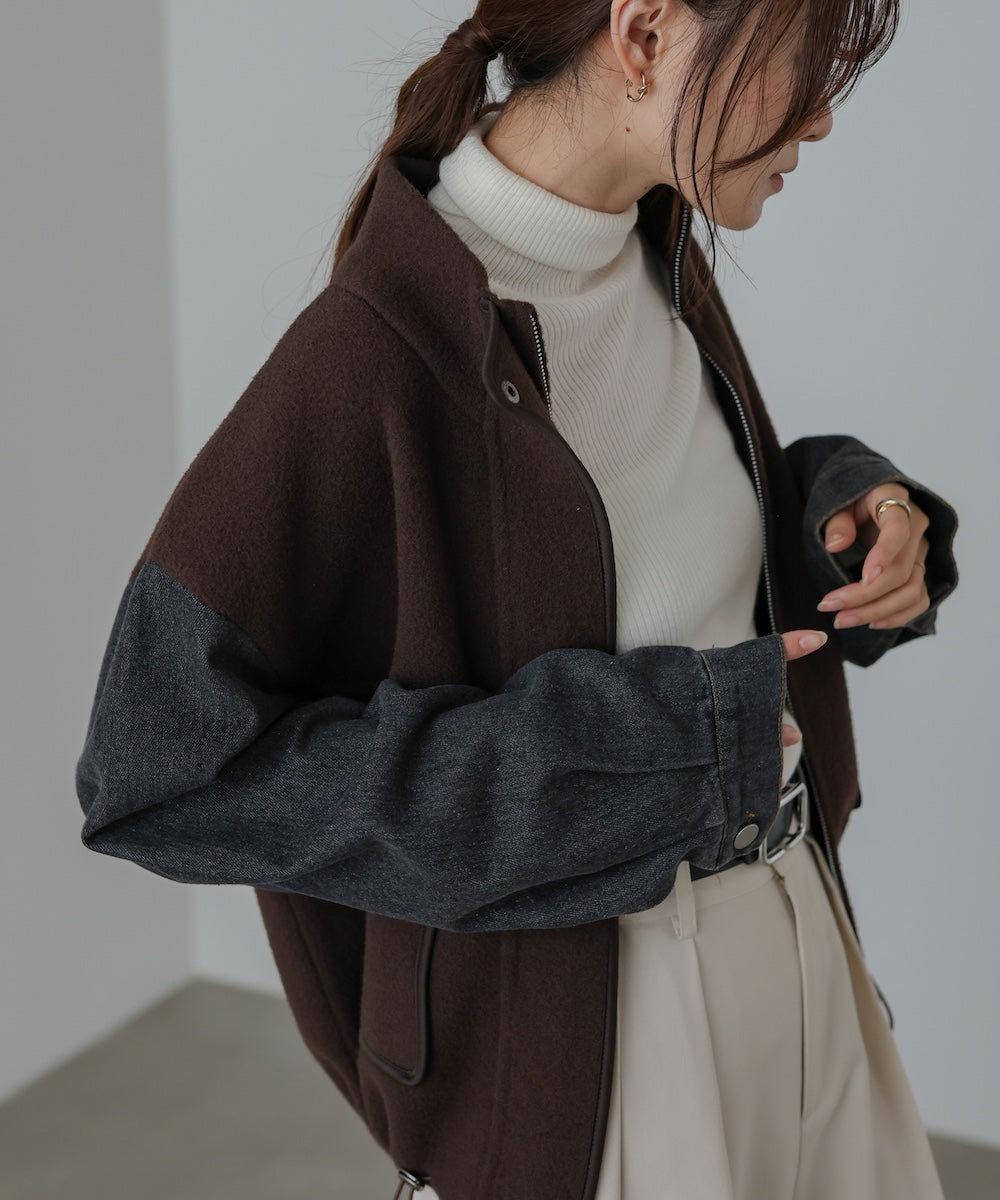 デニムコンビジャケット