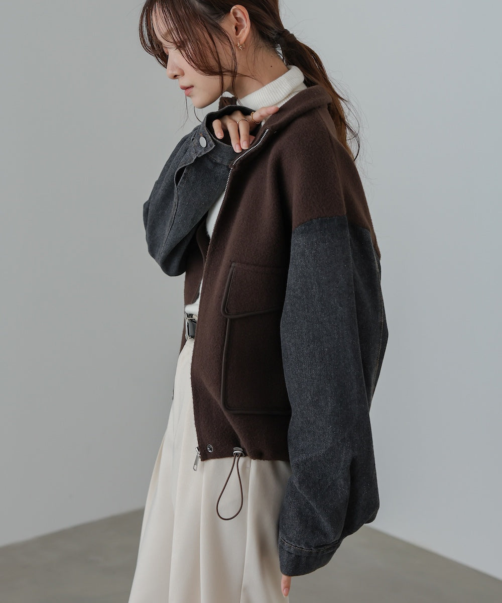 デニムコンビジャケット