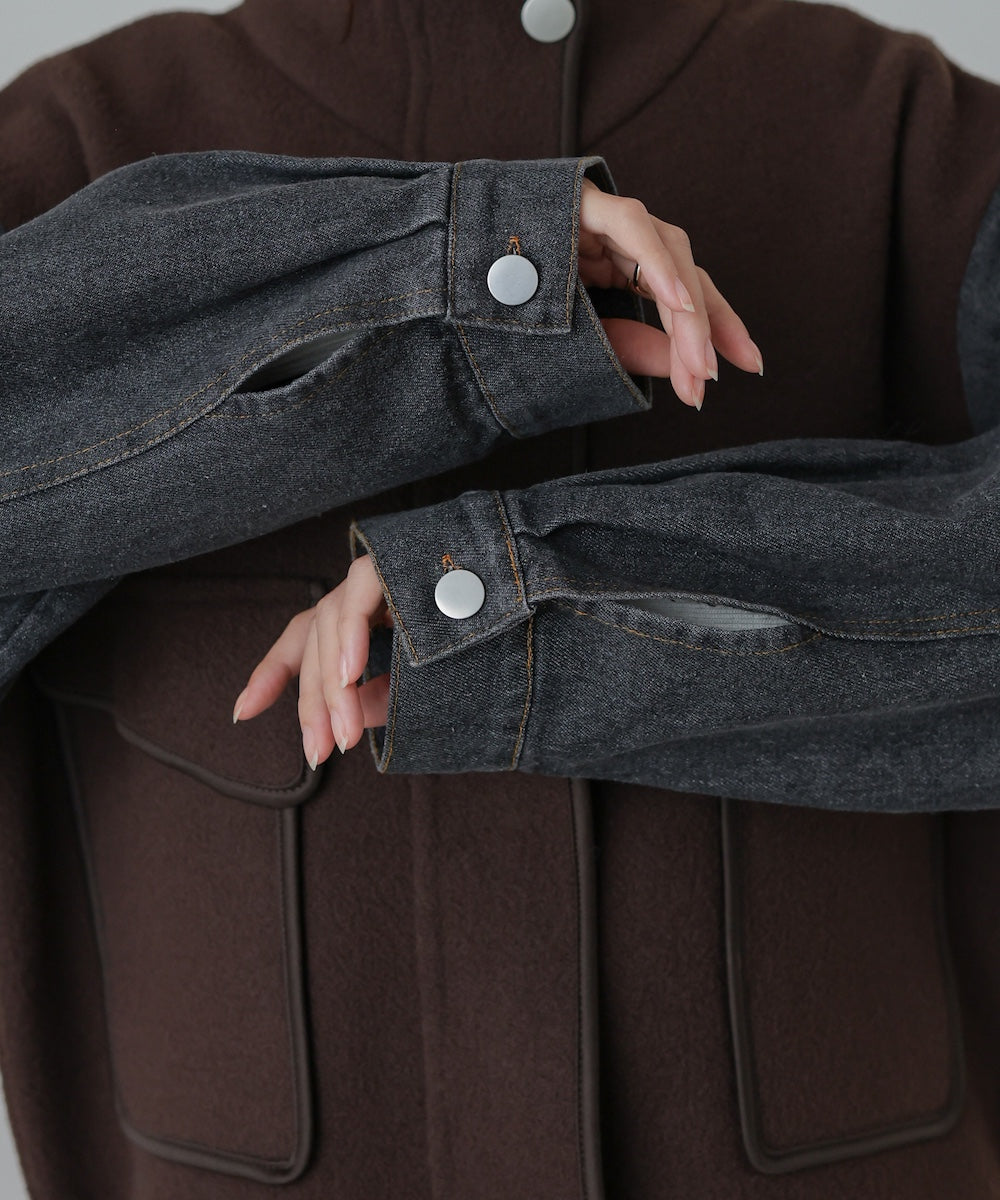 デニムコンビジャケット