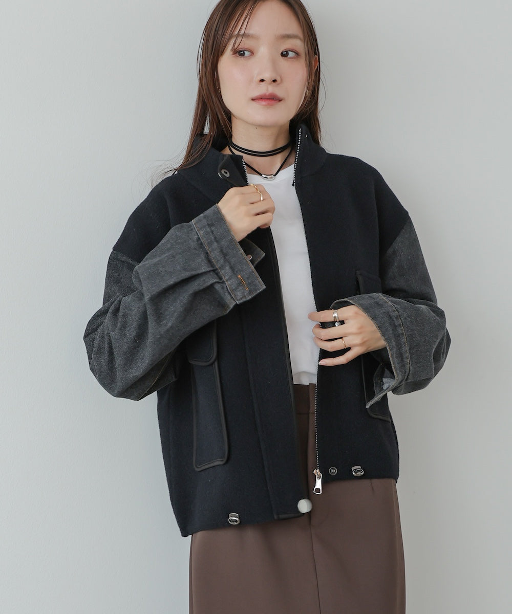 デニムコンビジャケット
