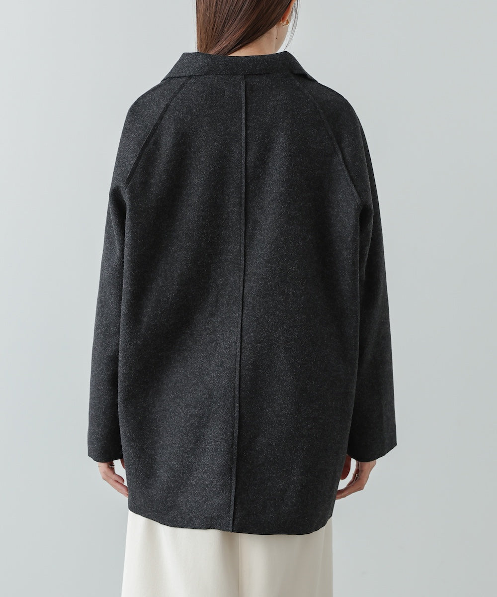 ウールライクテーラードダブルジャケット