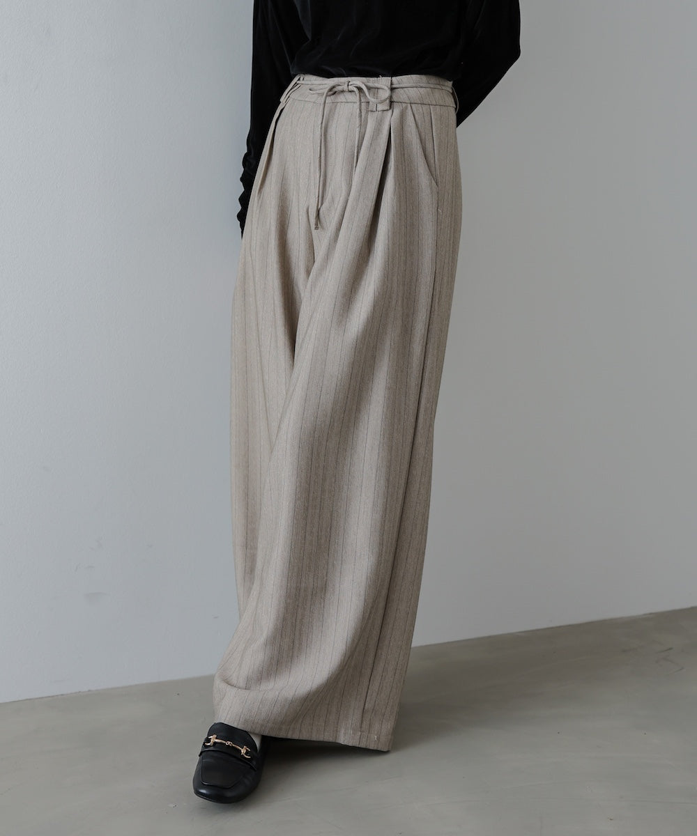 ストライプヘリンボーンパンツ