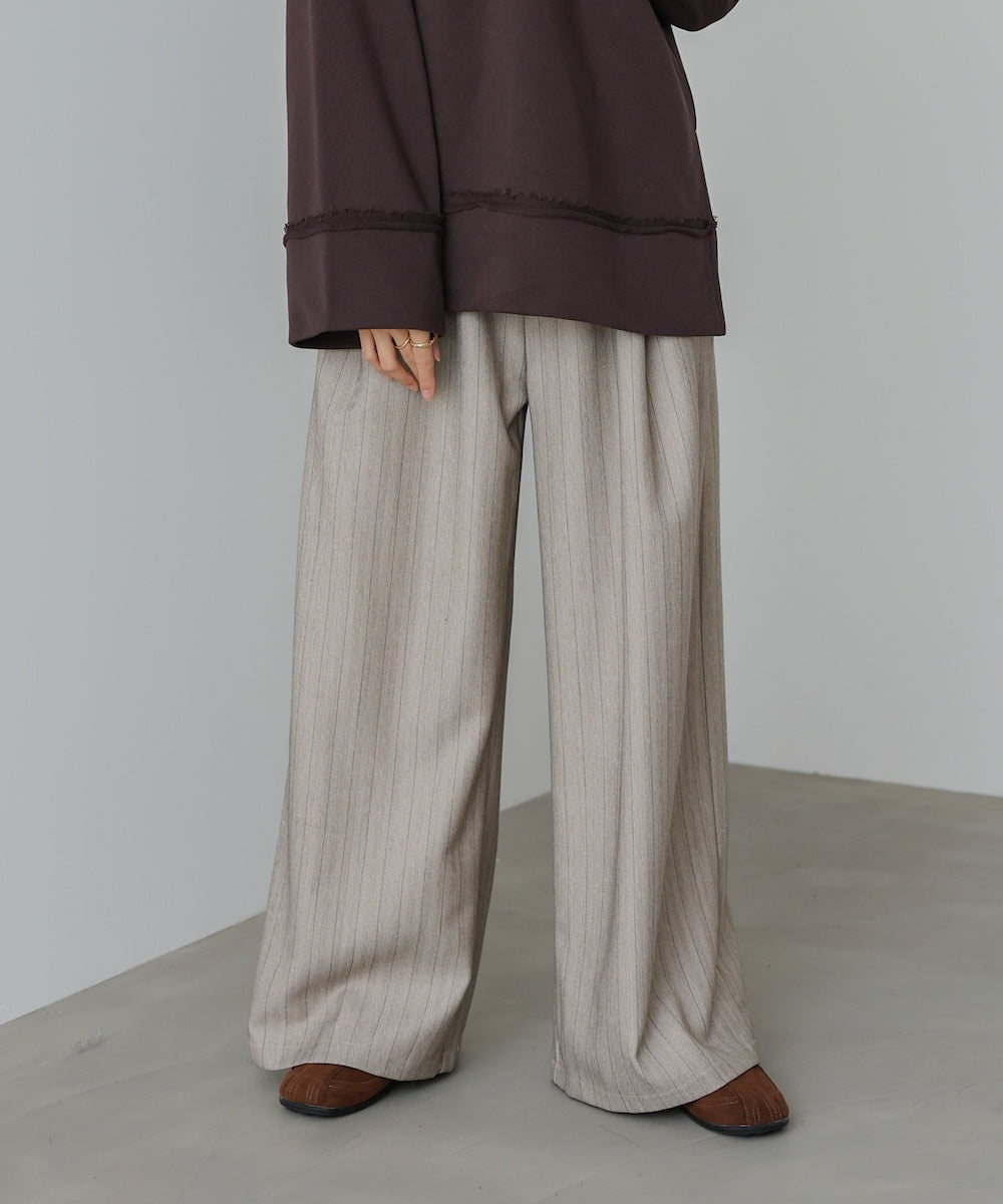 ストライプヘリンボーンパンツ