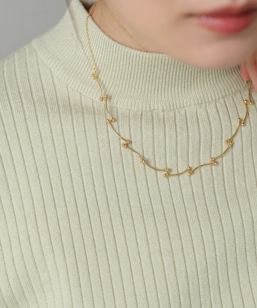 ブランチドットネックレス