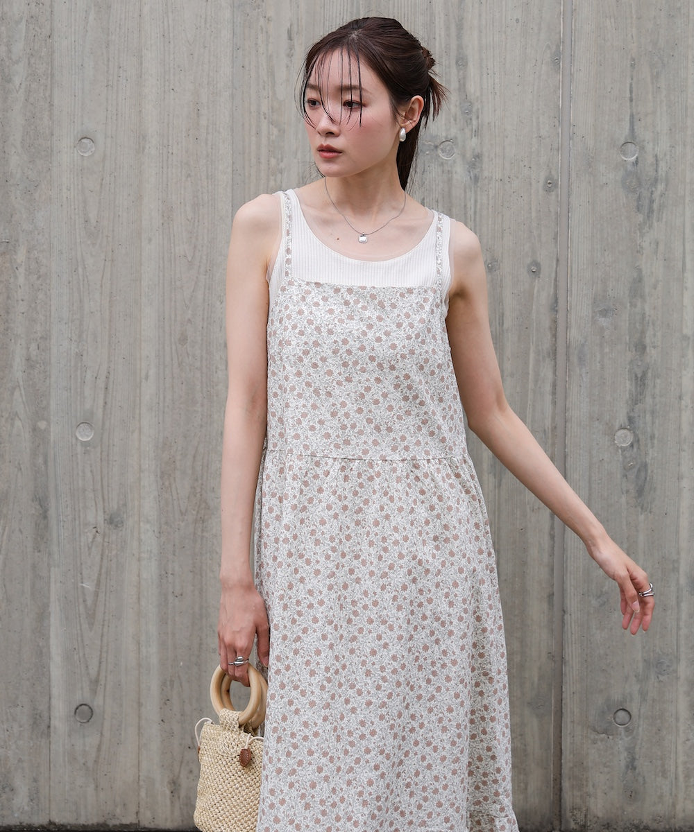 花柄キャミワンピース