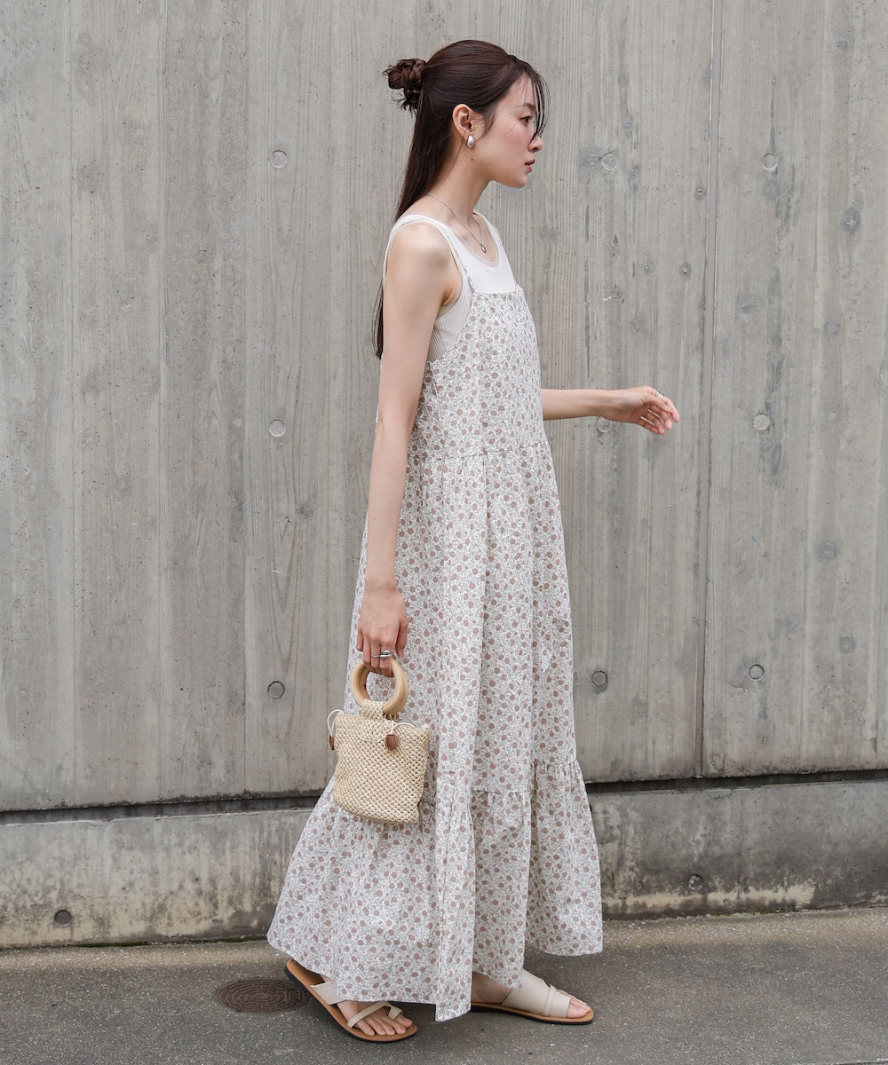 花柄キャミワンピース