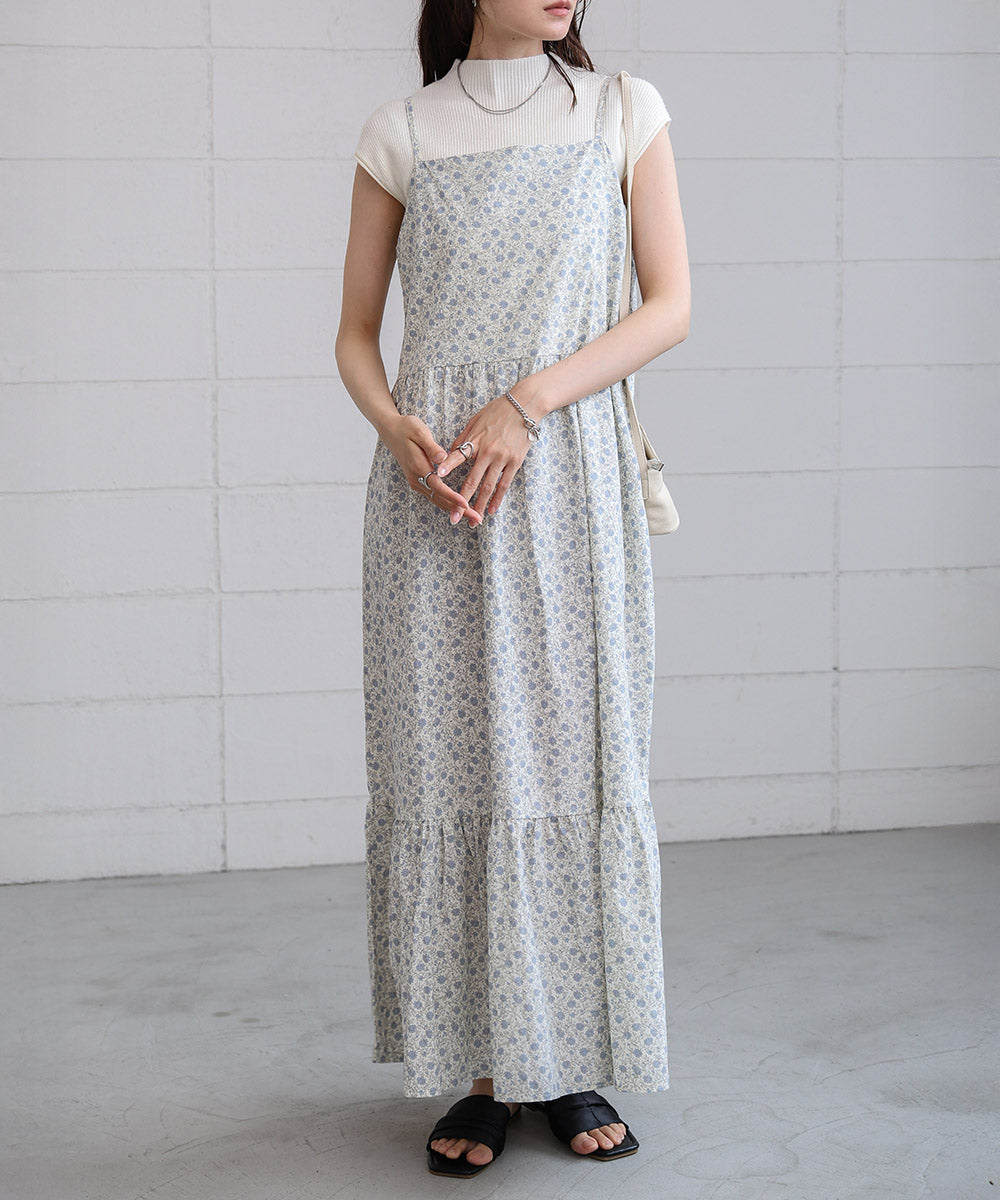 花柄キャミワンピース