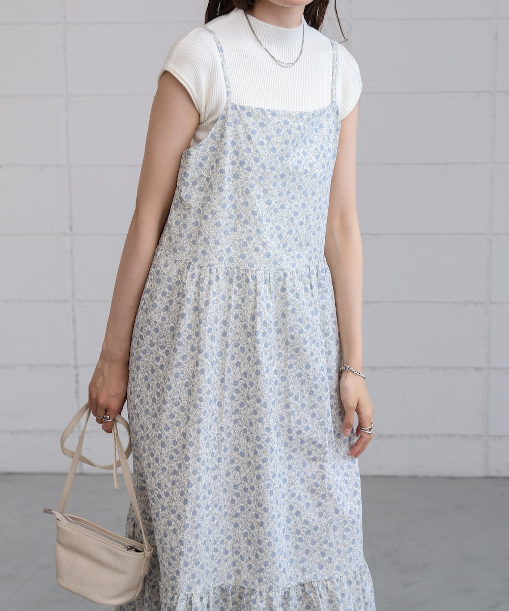 花柄キャミワンピース