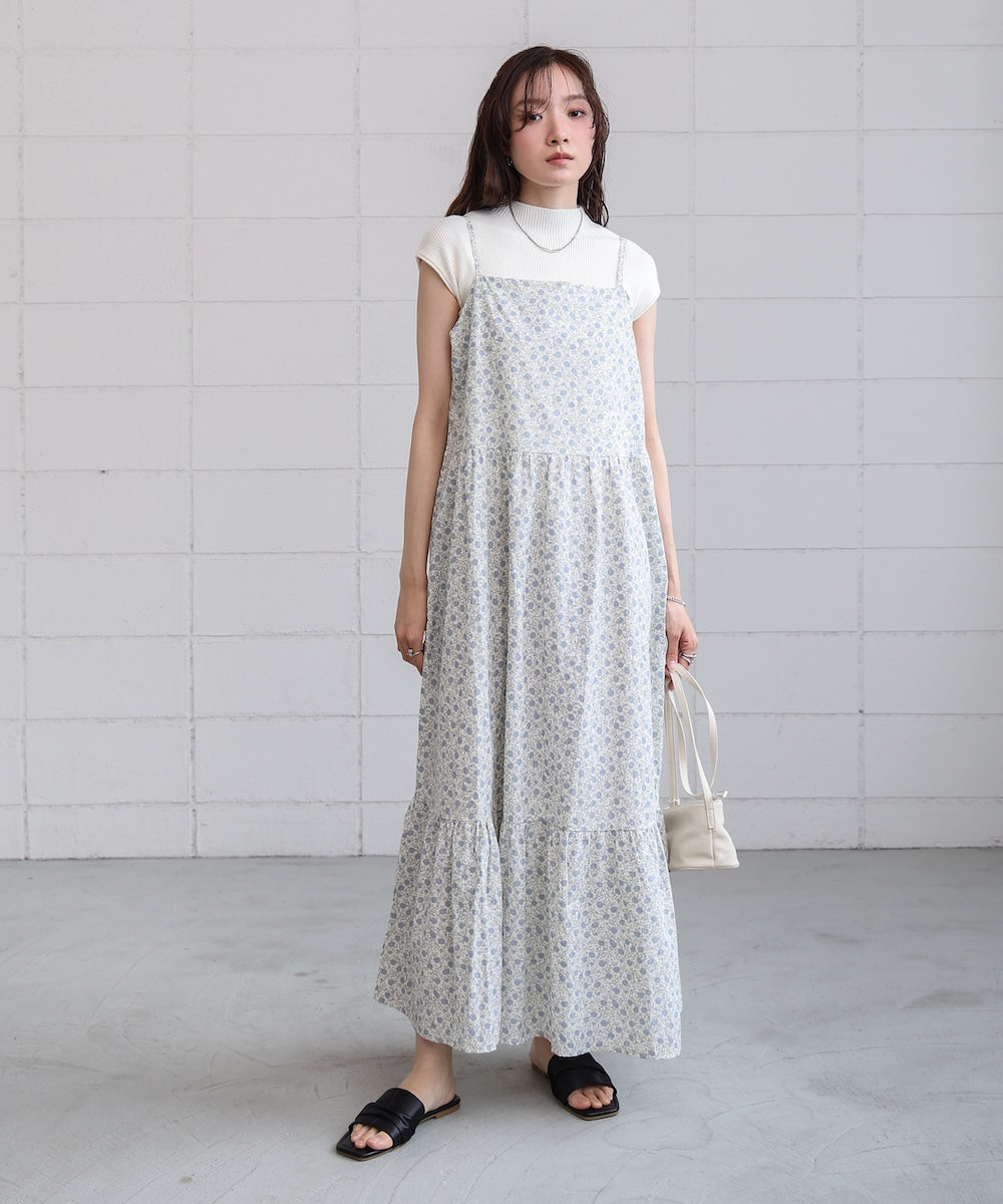 花柄キャミワンピース