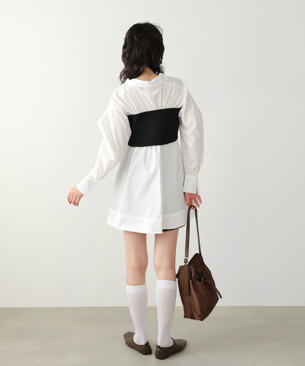 ビスチェドッキングブラウス