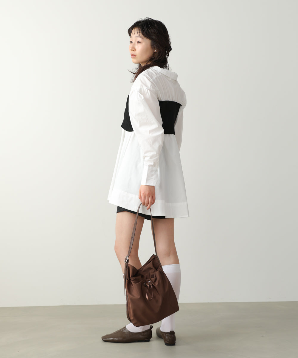 ビスチェドッキングブラウス