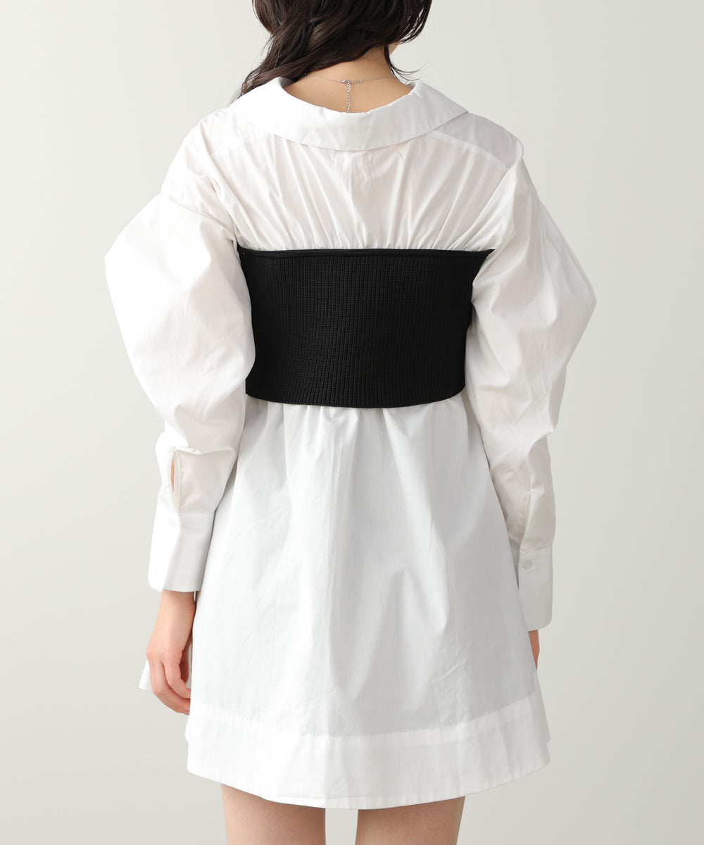 ビスチェドッキングブラウス