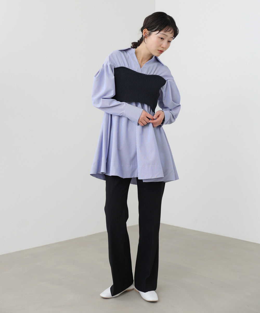 ビスチェドッキングブラウス