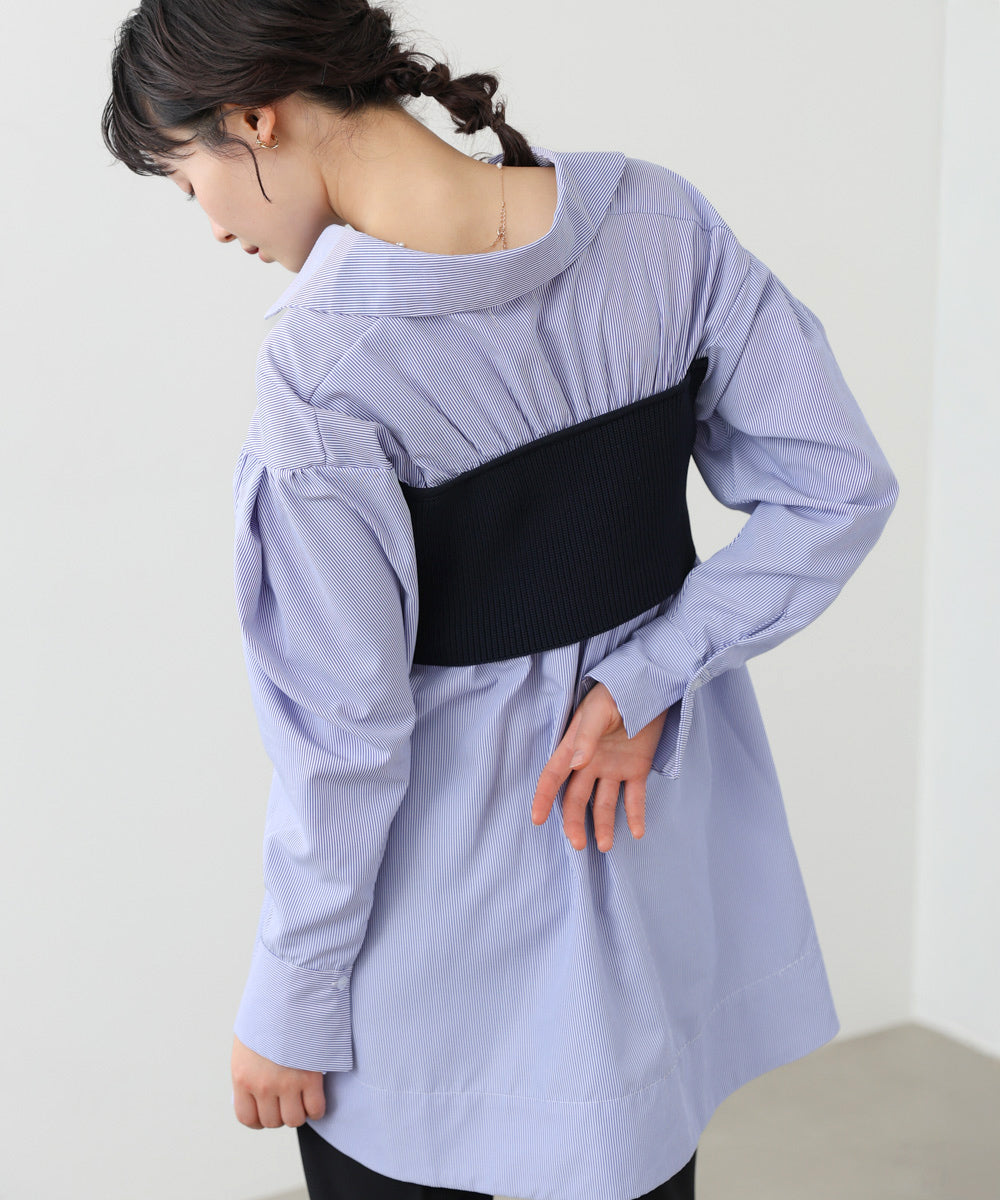 ビスチェドッキングブラウス