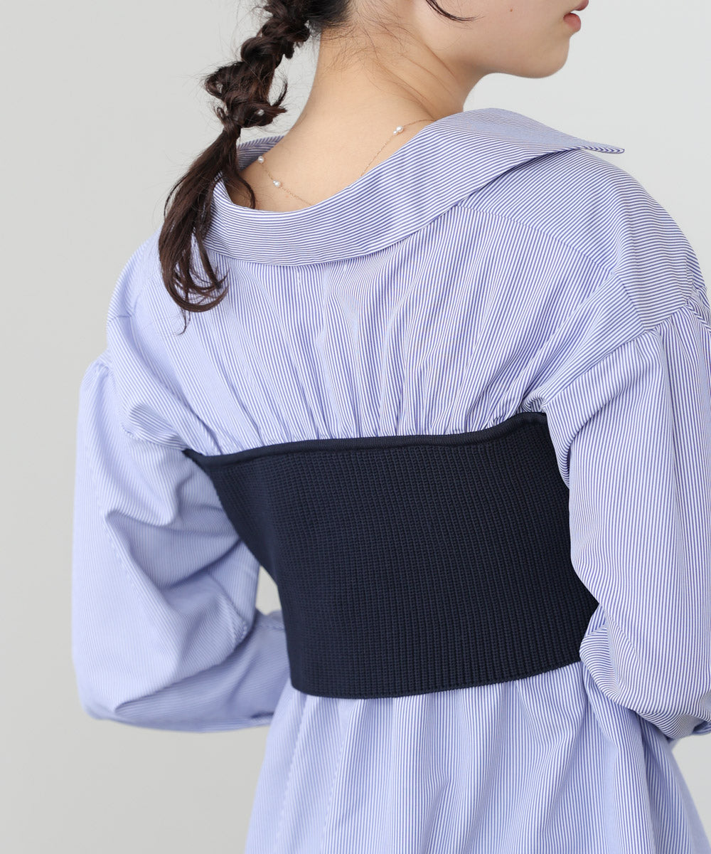 ビスチェドッキングブラウス