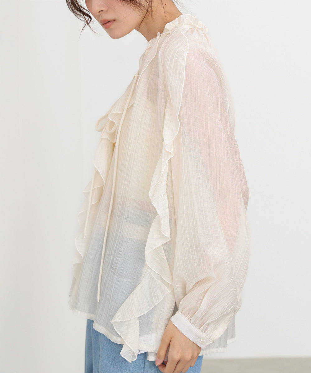 フリルブラウス