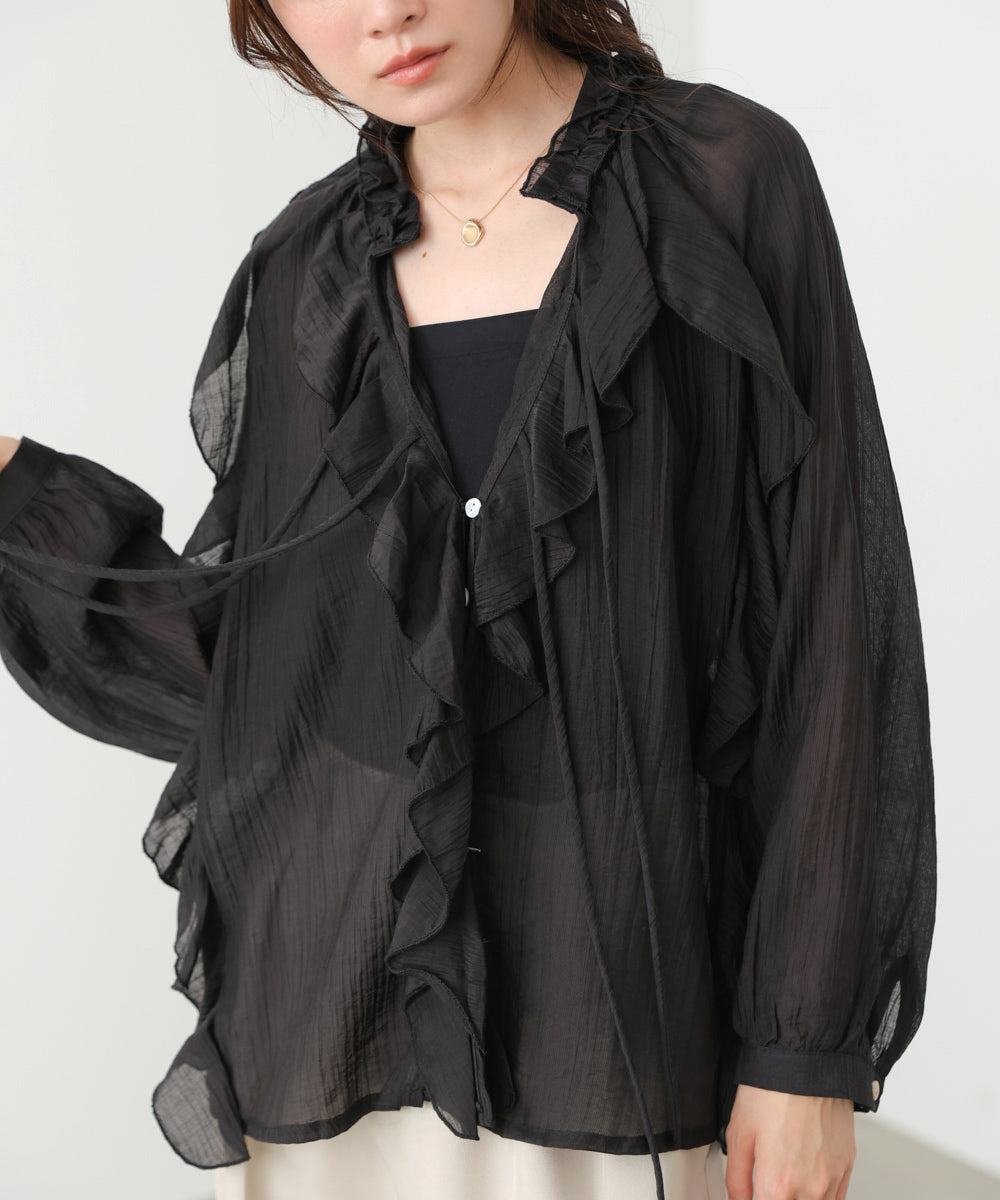 フリルブラウス