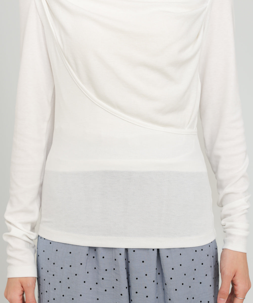 カシュクールレイヤードTOPS