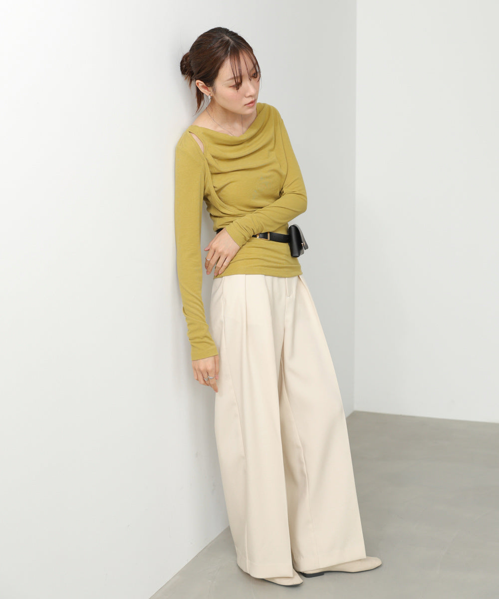 カシュクールレイヤードTOPS