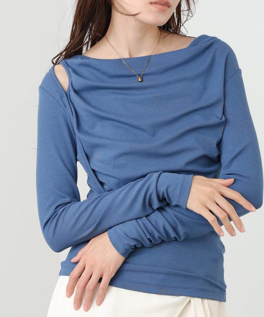 カシュクールレイヤードTOPS