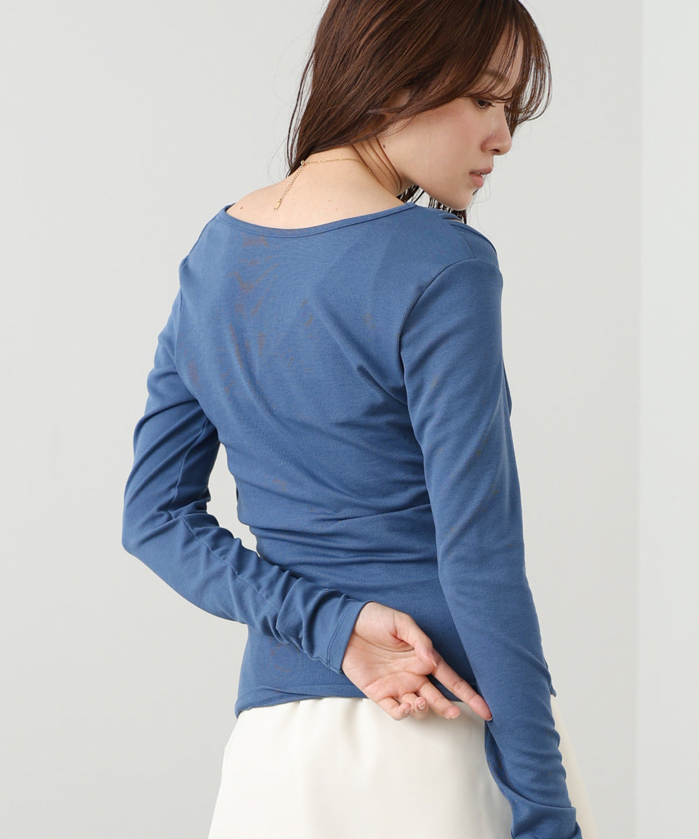 カシュクールレイヤードTOPS