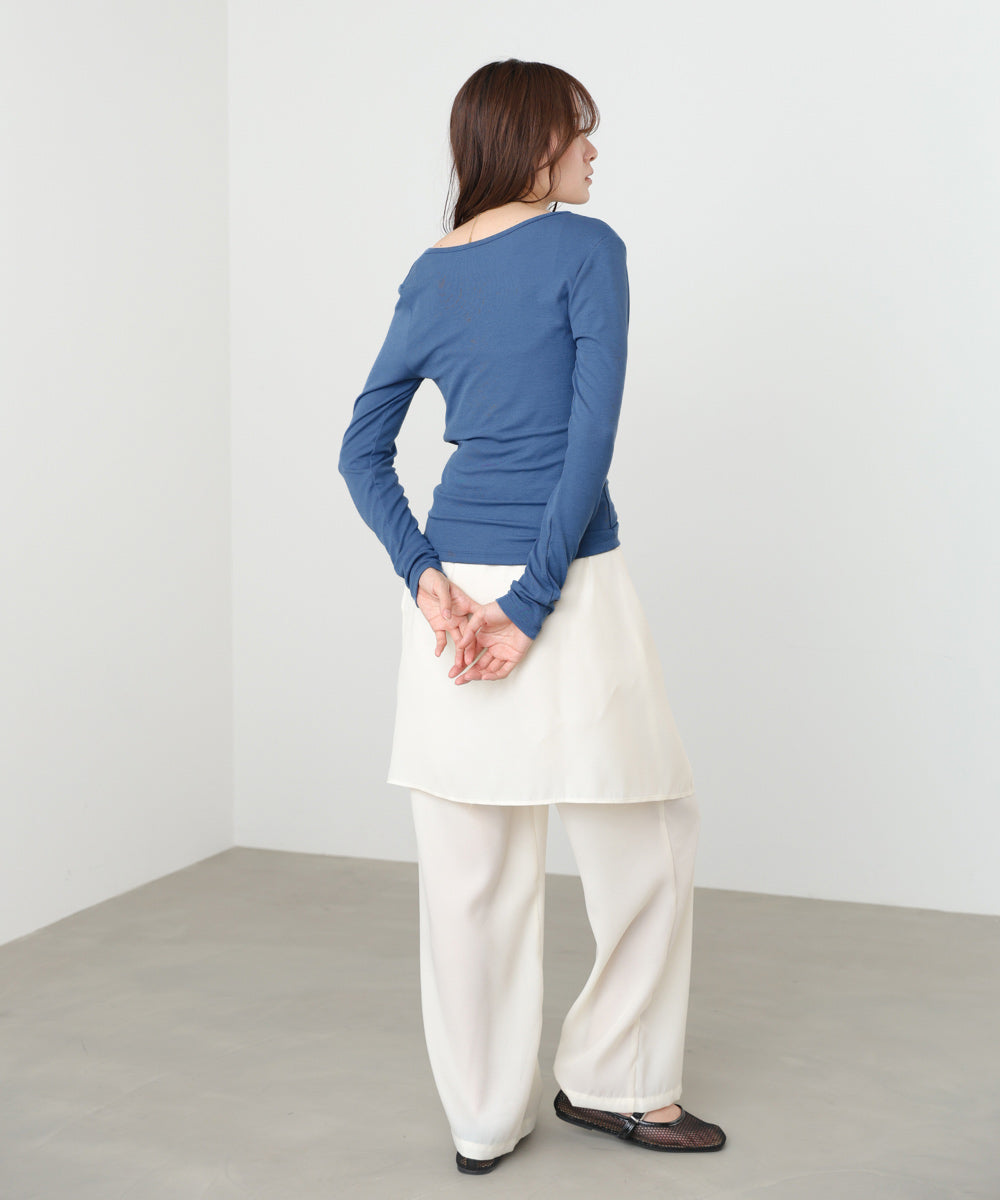 カシュクールレイヤードTOPS