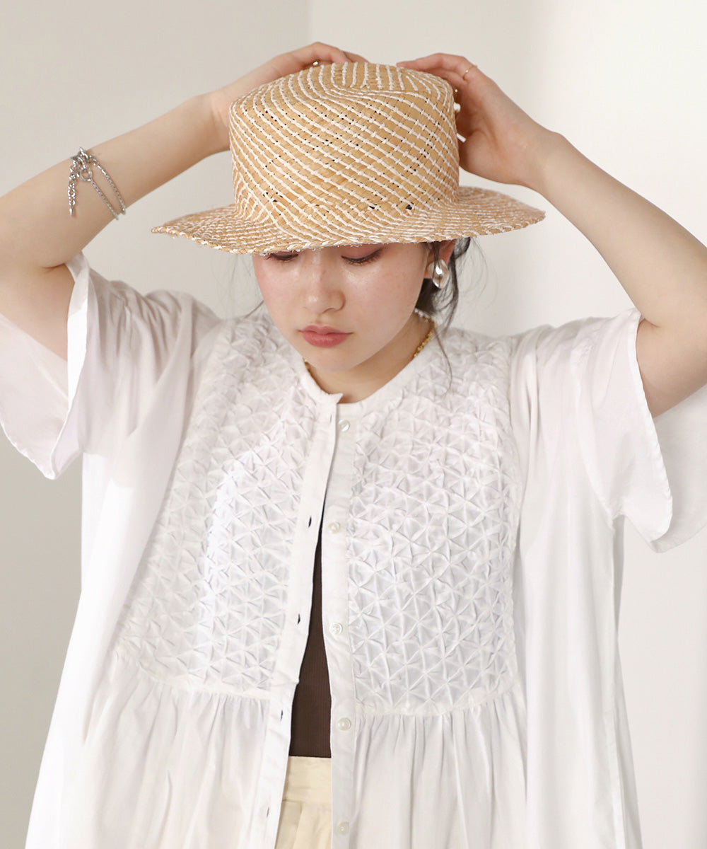 WAVE LINE STRAW HAT