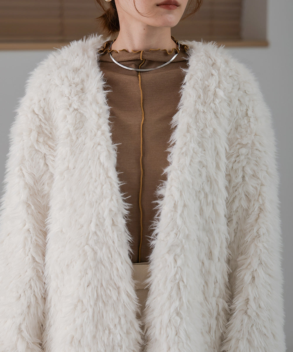POODLE BOA CARDIGAN