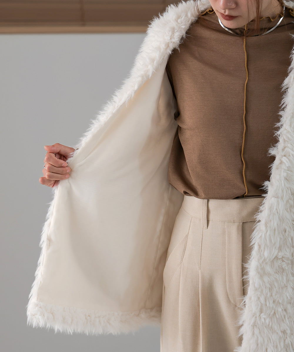 POODLE BOA CARDIGAN