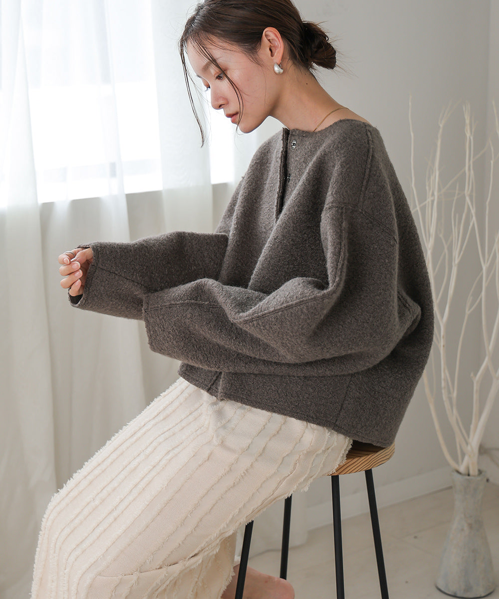 BOUCLE OVERSIZE TOPS