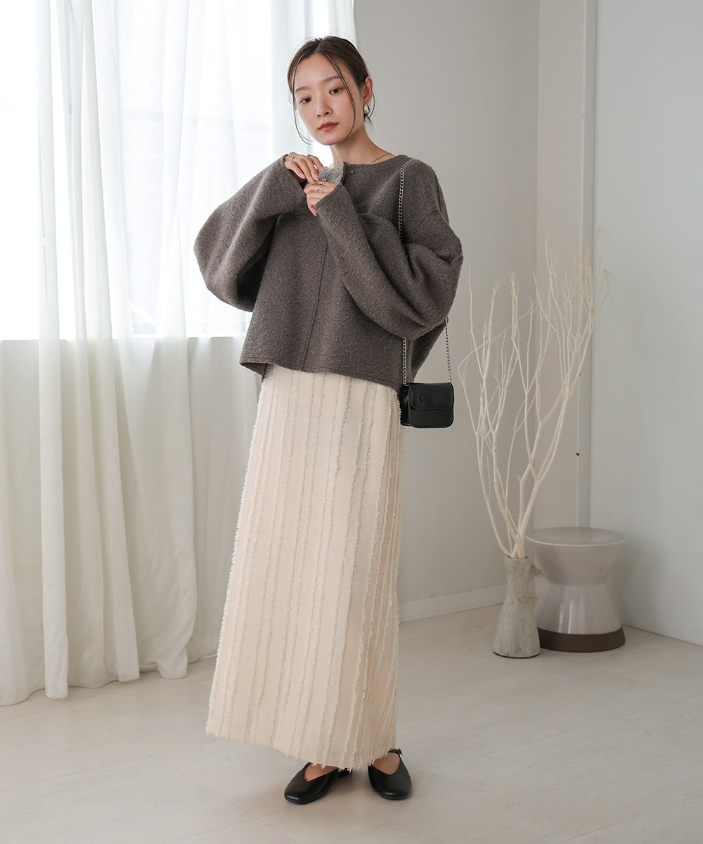 BOUCLE OVERSIZE TOPS