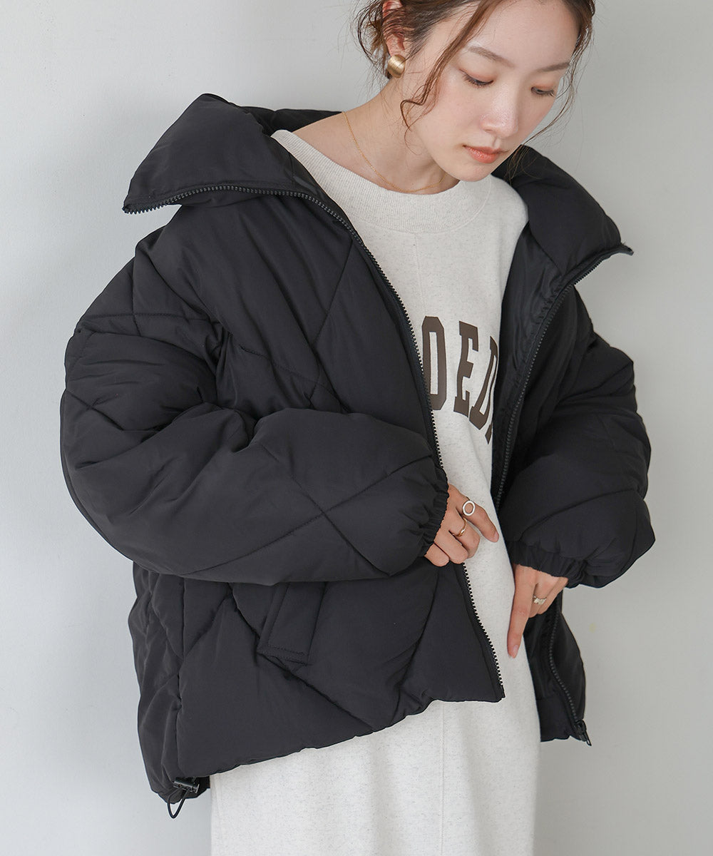 stand neck Quilted outerwear