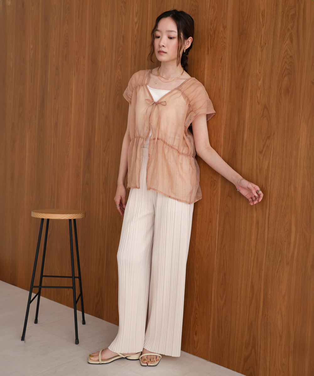 【S・M・L サイズ展開】ランダムプリーツパンツ