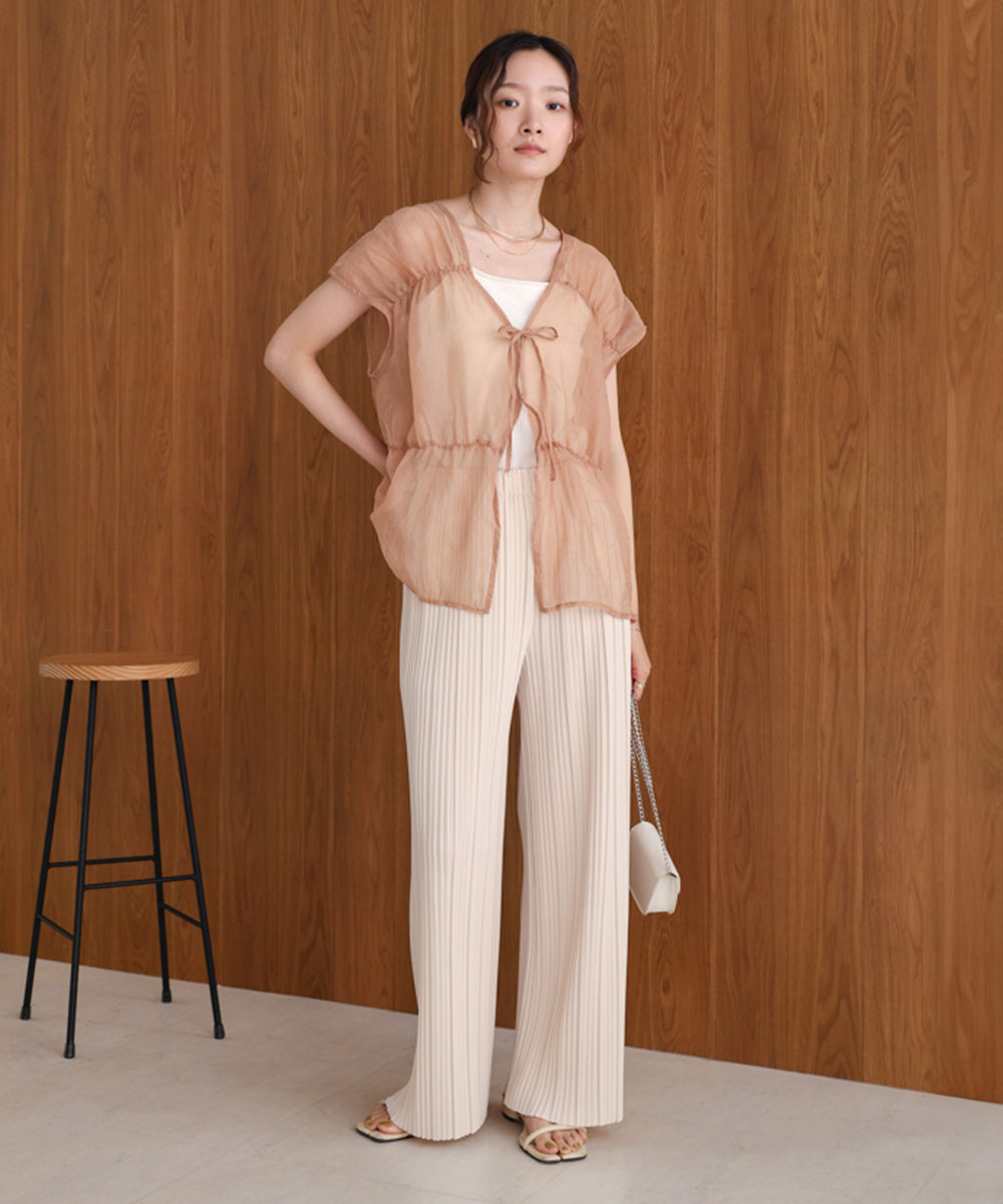 【S・M・L サイズ展開】ランダムプリーツパンツ