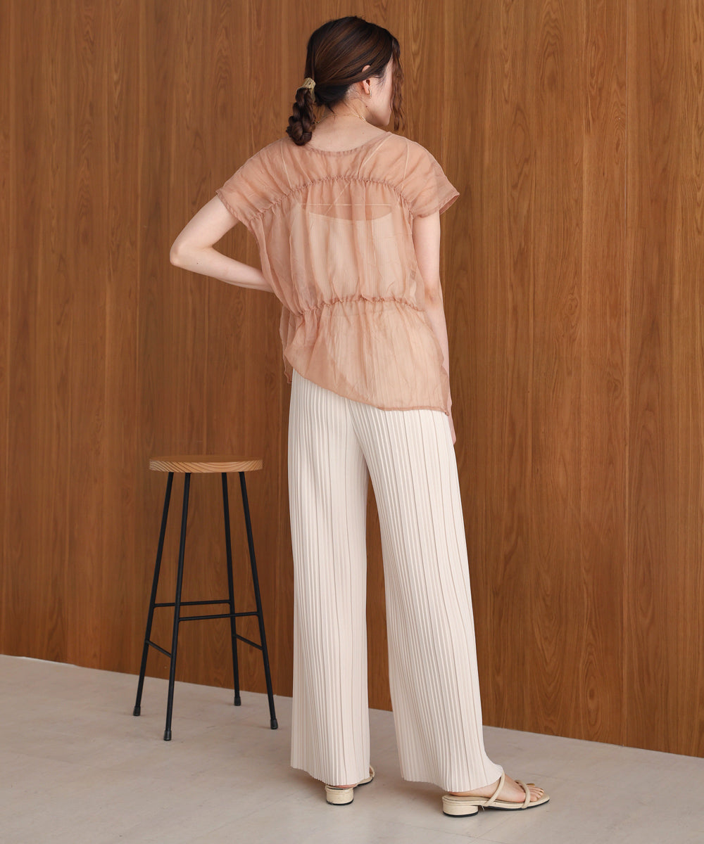 【S・M・L サイズ展開】ランダムプリーツパンツ