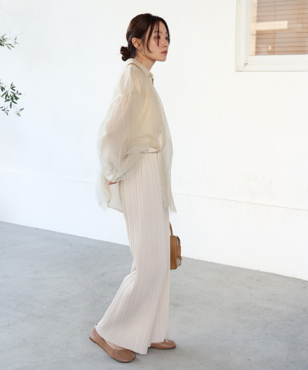 【S・M・L サイズ展開】ランダムプリーツパンツ